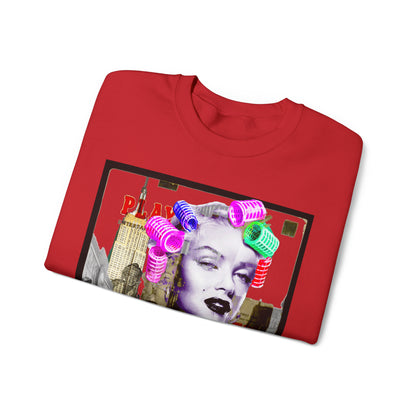 Unisex Crewneck Sweatshirt Marilyn Monroe Rollers