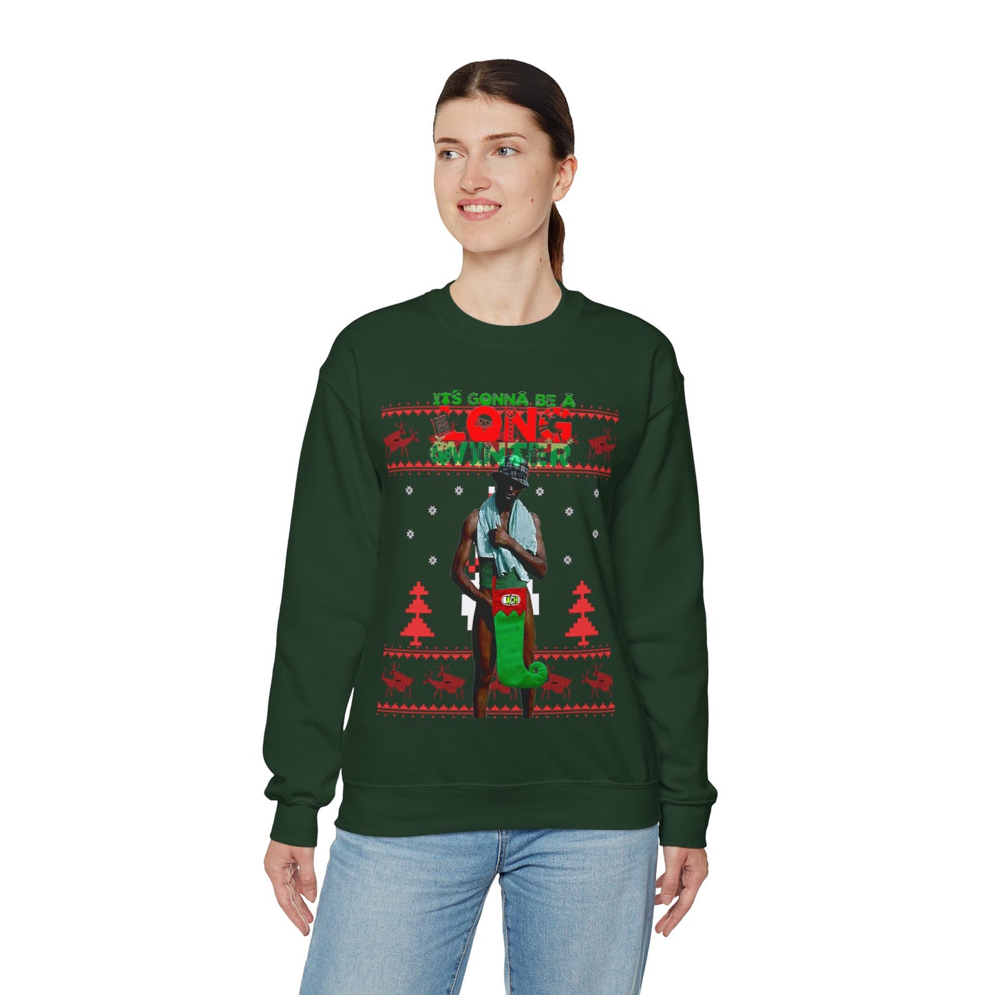 Unisex Ugly Christmas Sweater Long Winter Moreno de Whatsapp