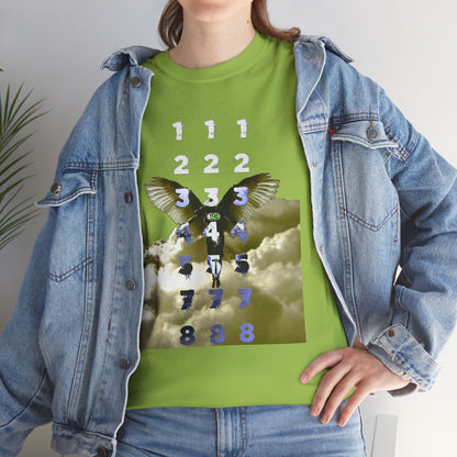 Unisex T-Shirt with Angel Numbers Paint