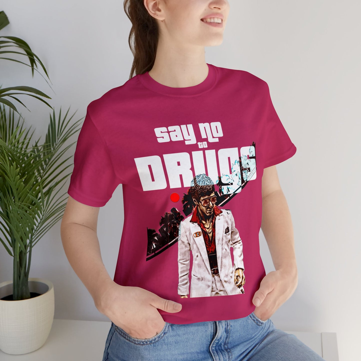 Unisex T-shirt Say No To Drugs Scarface 2