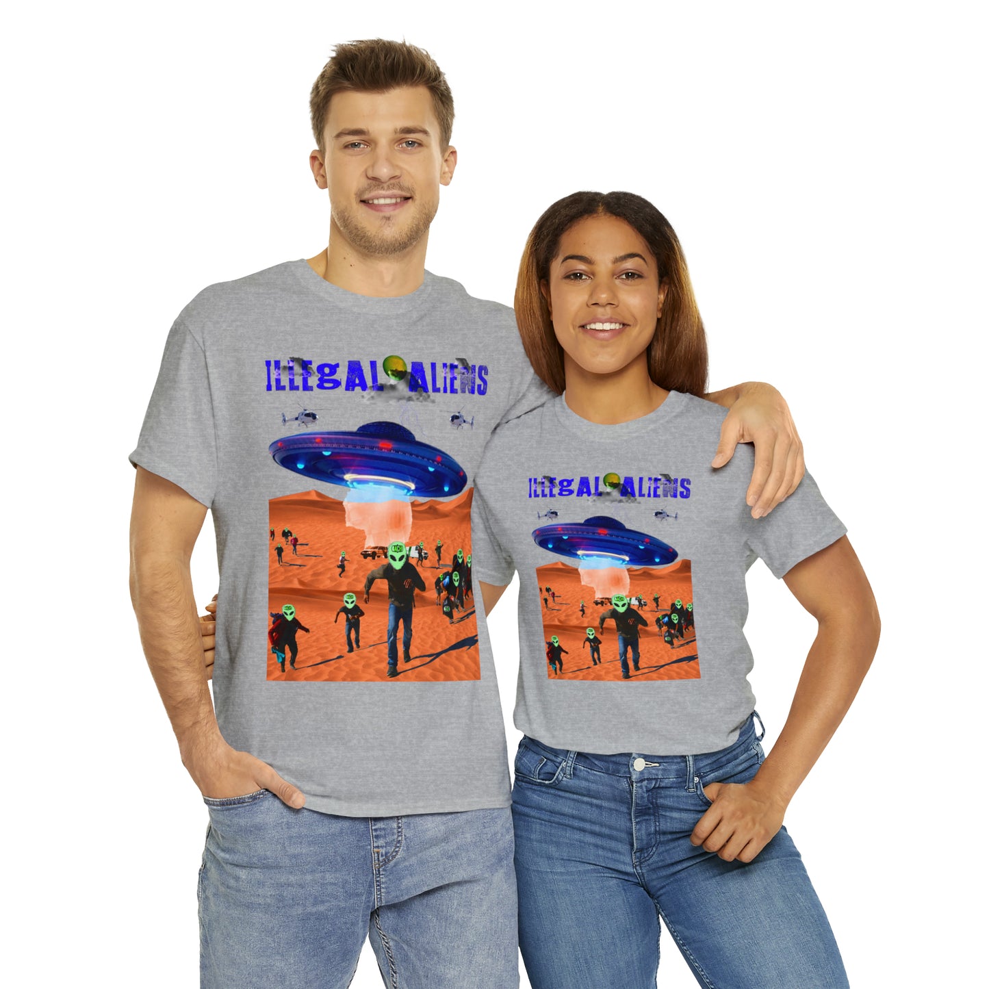 Unisex T-Shirt Illegal Aliens Alien Invasion