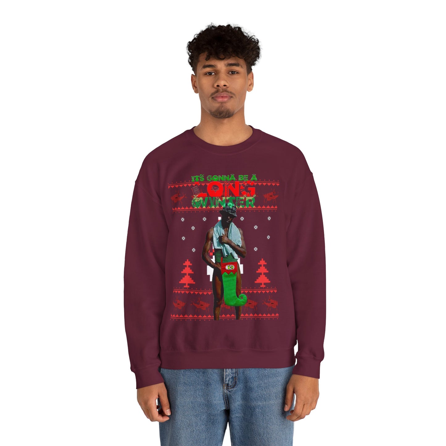 Unisex Ugly Christmas Sweater Long Winter Moreno de Whatsapp