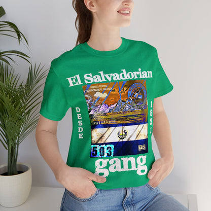 Unisex T-shirt El Salvadorian Gang Rep Your Country