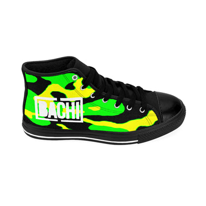 Men's High-Top Sneakers Bachi  All Green Camo