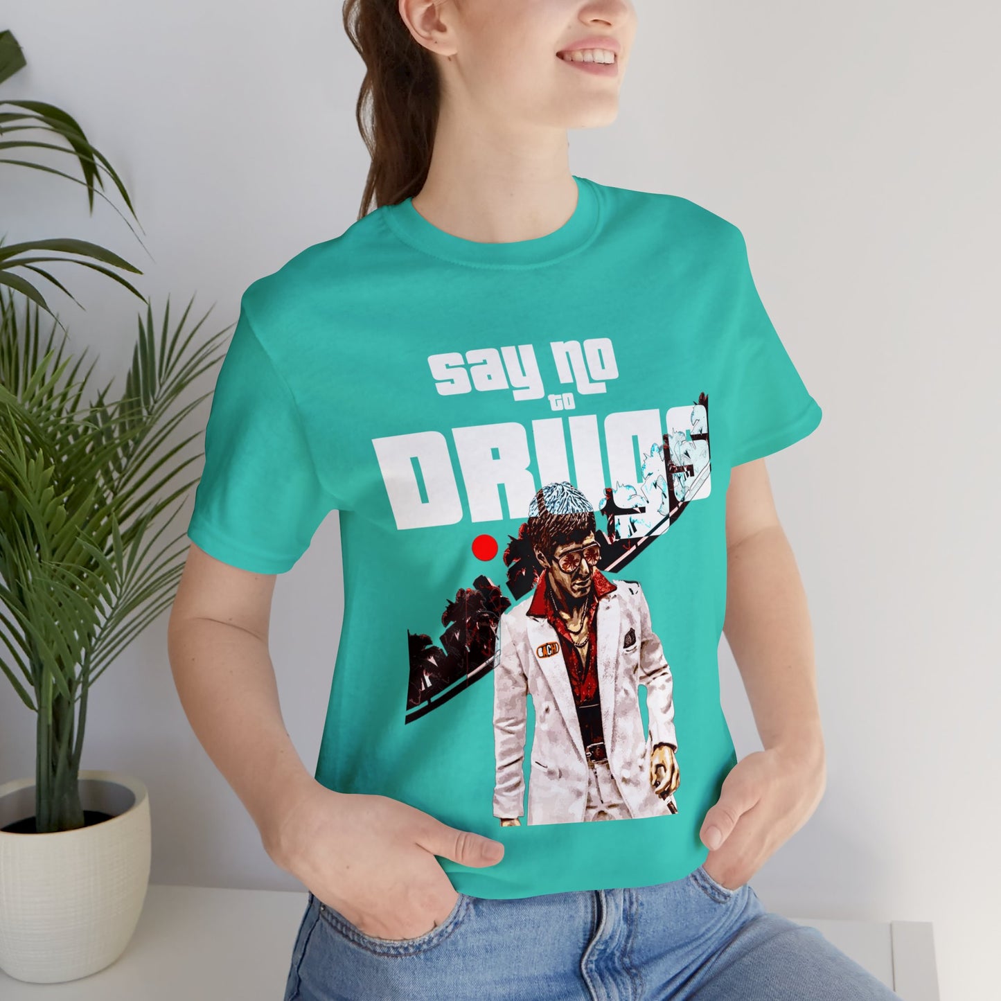 Unisex T-shirt Say No To Drugs Scarface 2