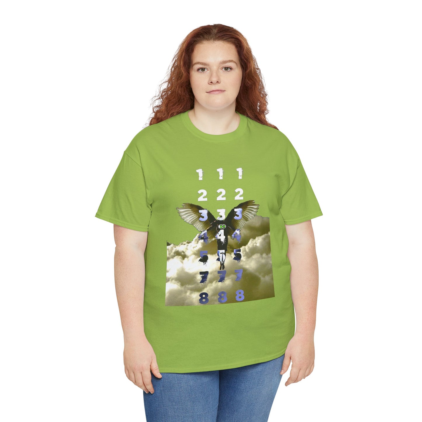 Unisex T-Shirt with Angel Numbers Paint