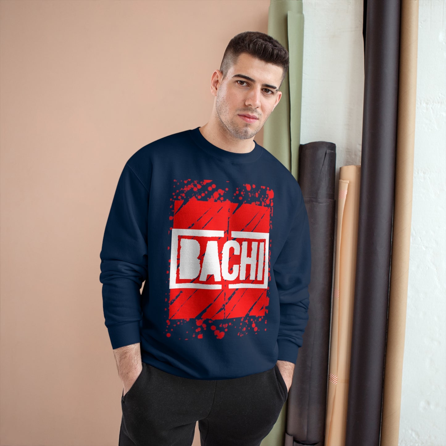 Unisex Long Sleeve Sweatshirt Bachi Red Dream