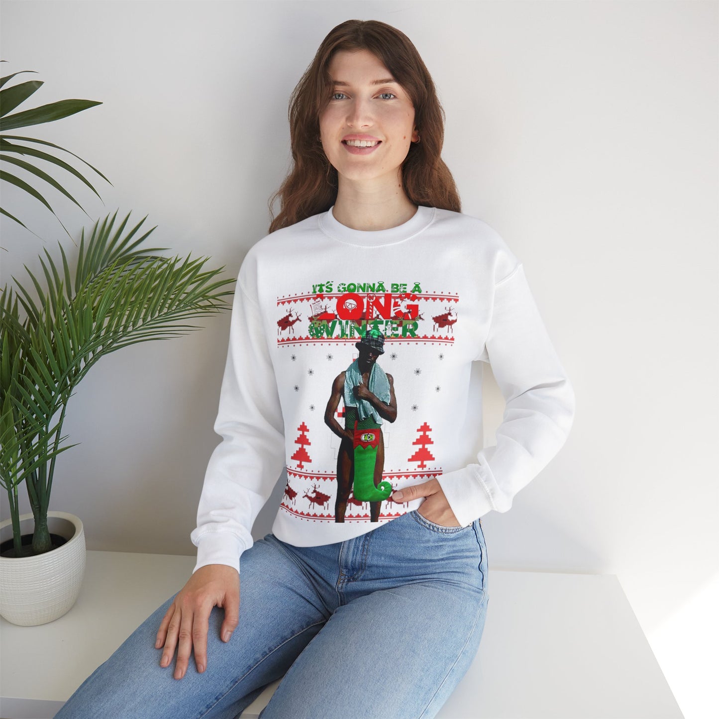 Unisex Ugly Christmas Sweater Long Winter Moreno de Whatsapp