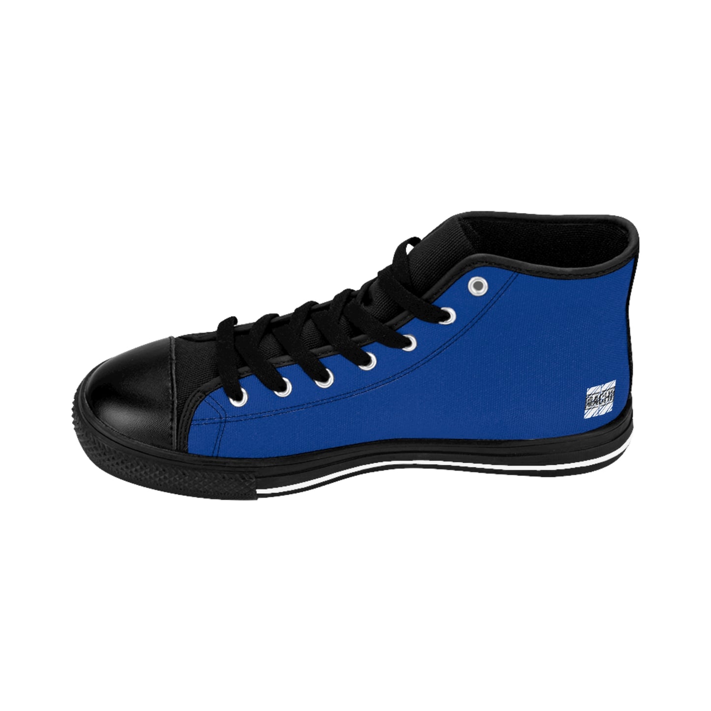 Men's High Top Sneakers Drippers Toronto Skyline  Blue