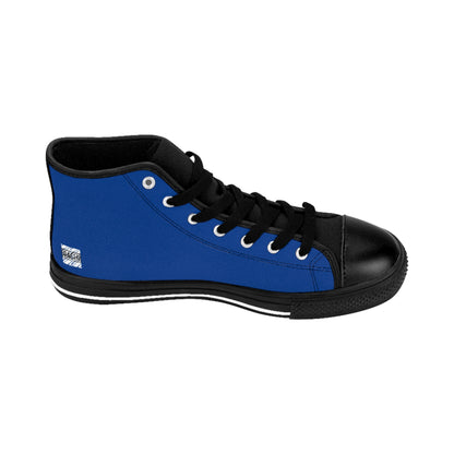 Men's High Top Sneakers Drippers Toronto Skyline  Blue