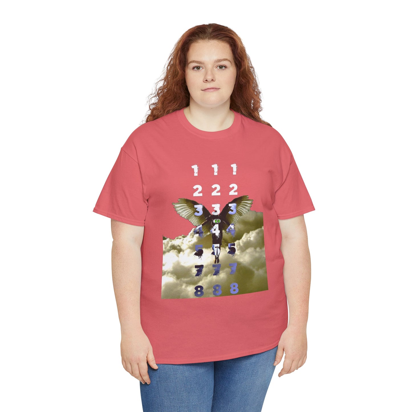 Unisex T-Shirt with Angel Numbers Paint