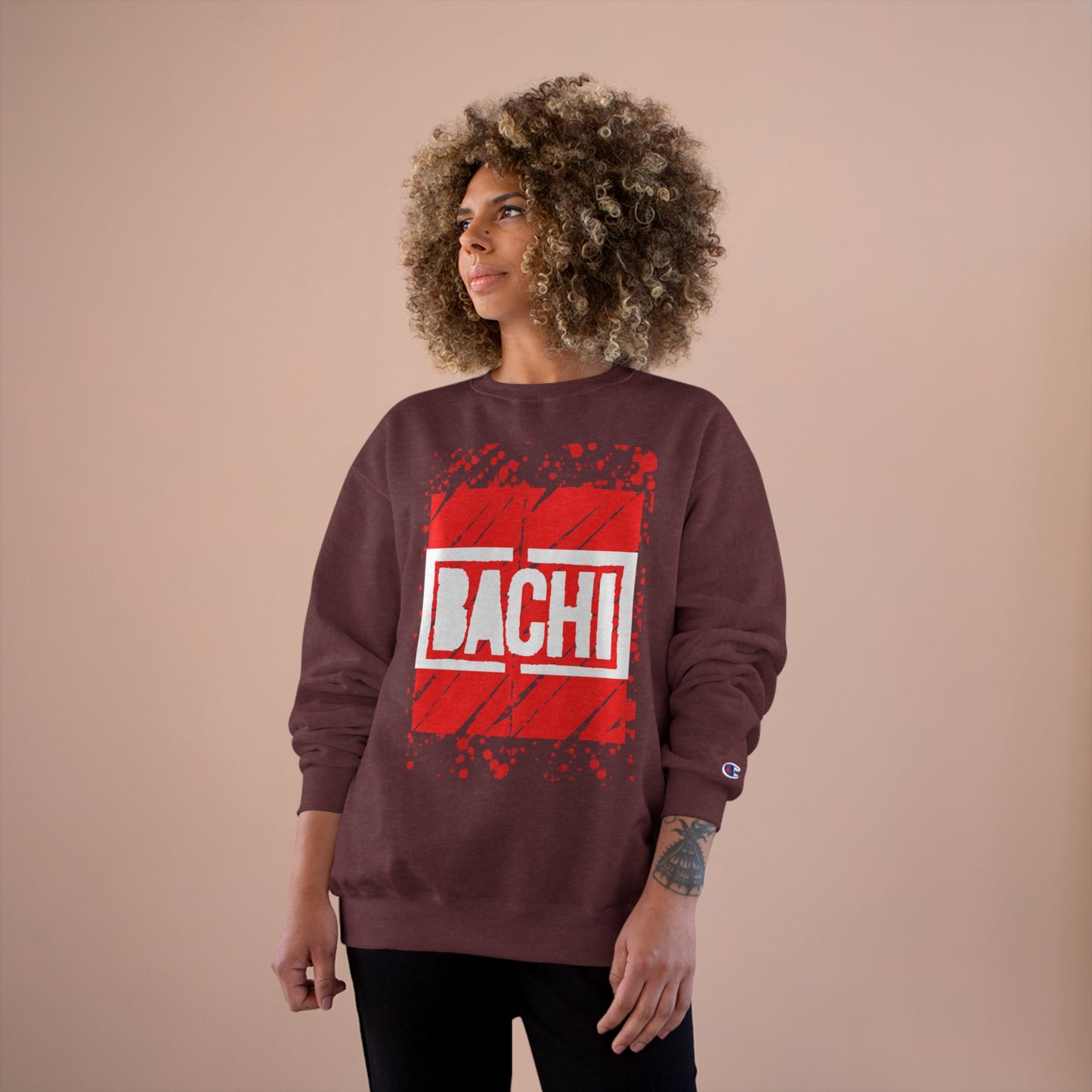 Unisex Long Sleeve Sweatshirt Bachi Red Dream