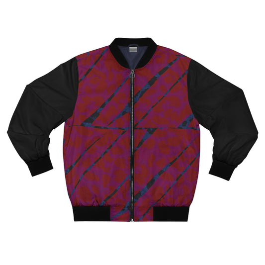 Unisex Bomber Jacket Bachi Red Blue