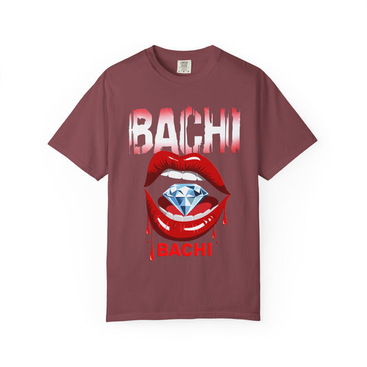 Unisex T-shirt with Big Diamond Lips - BACHI Collection