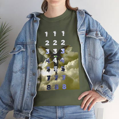 Unisex T-Shirt with Angel Numbers Paint