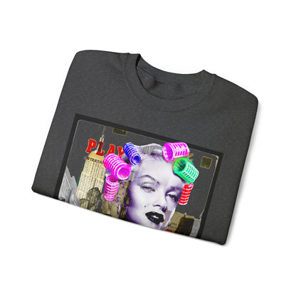 Unisex Crewneck Sweatshirt Marilyn Monroe Rollers