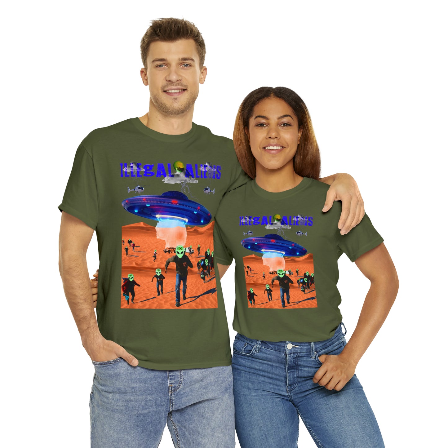 Unisex T-Shirt Illegal Aliens Alien Invasion