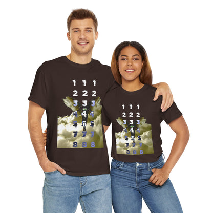 Unisex T-Shirt with Angel Numbers Paint