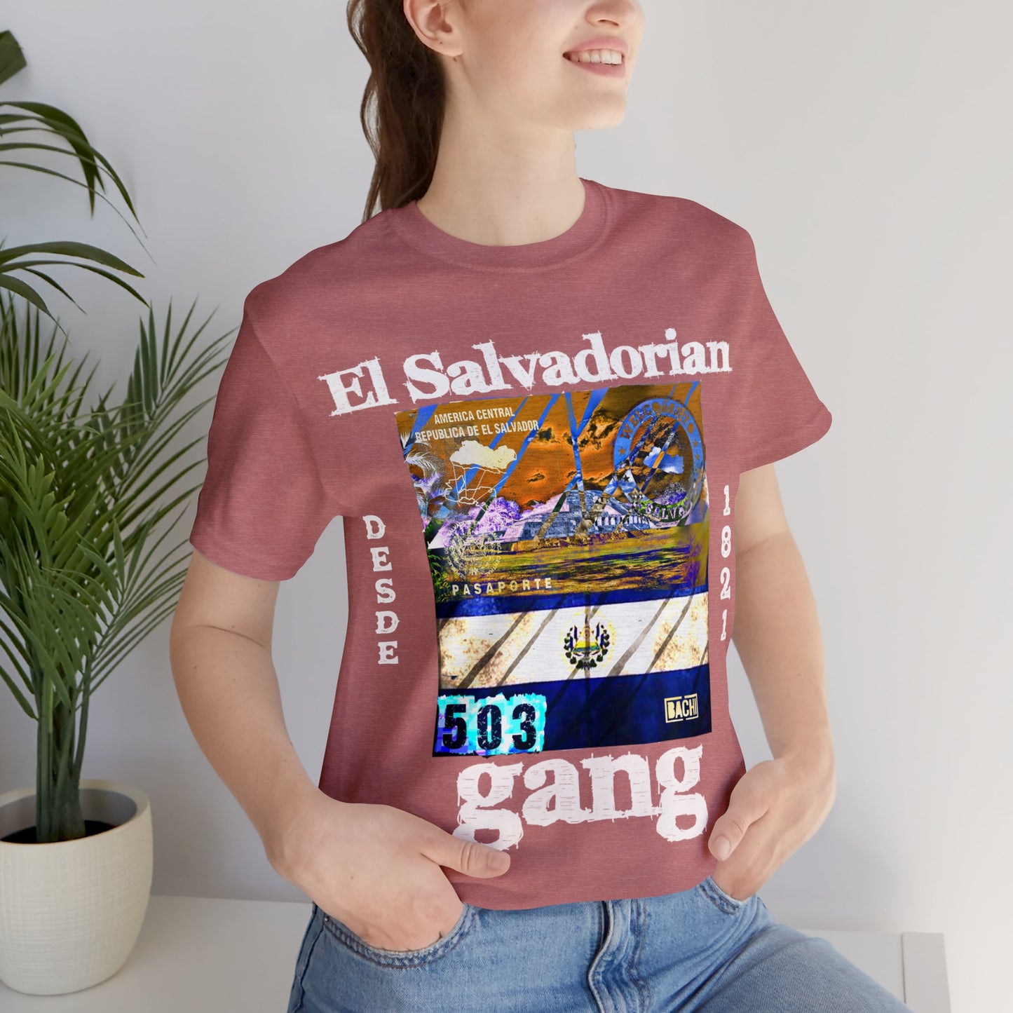 Unisex T-shirt El Salvadorian Gang Rep Your Country