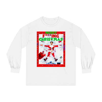 Unisex Long Sleeve T-Shirt Merry F****ng Christmas