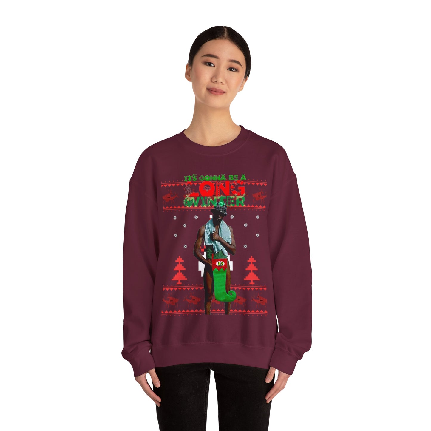 Unisex Ugly Christmas Sweater Long Winter Moreno de Whatsapp