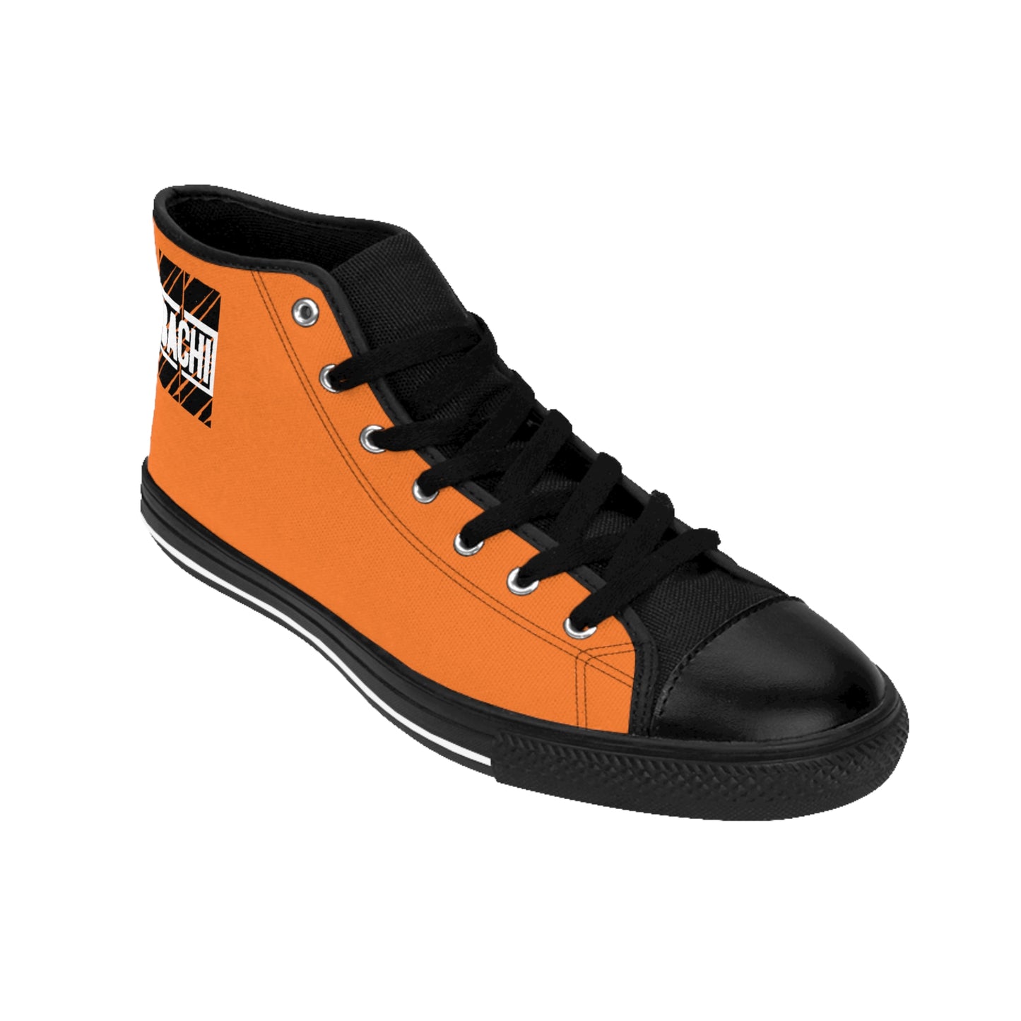 Mens High Top Bachi Drippers 6ix Skyline Orange Sneaker