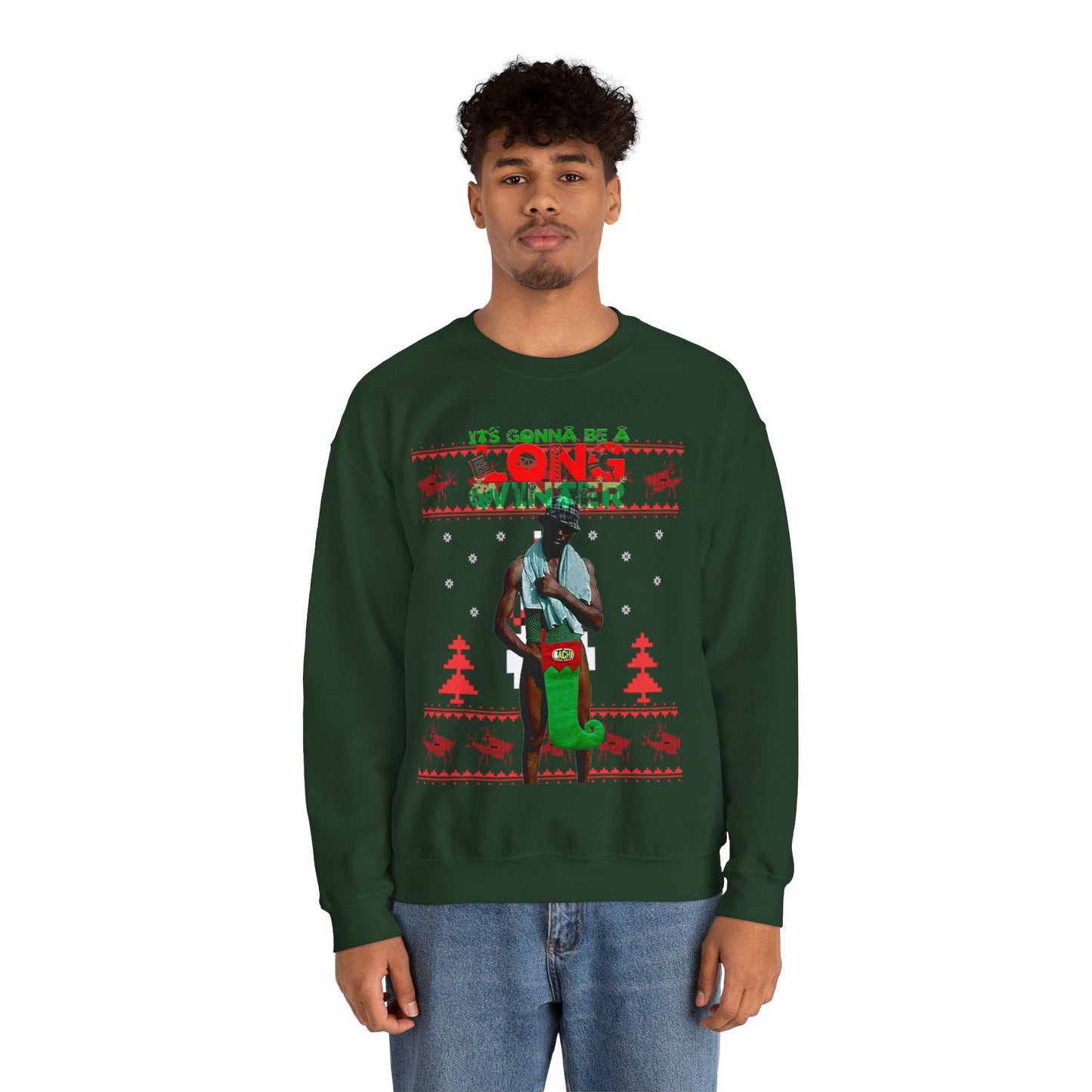 Unisex Ugly Christmas Sweater Long Winter Moreno de Whatsapp