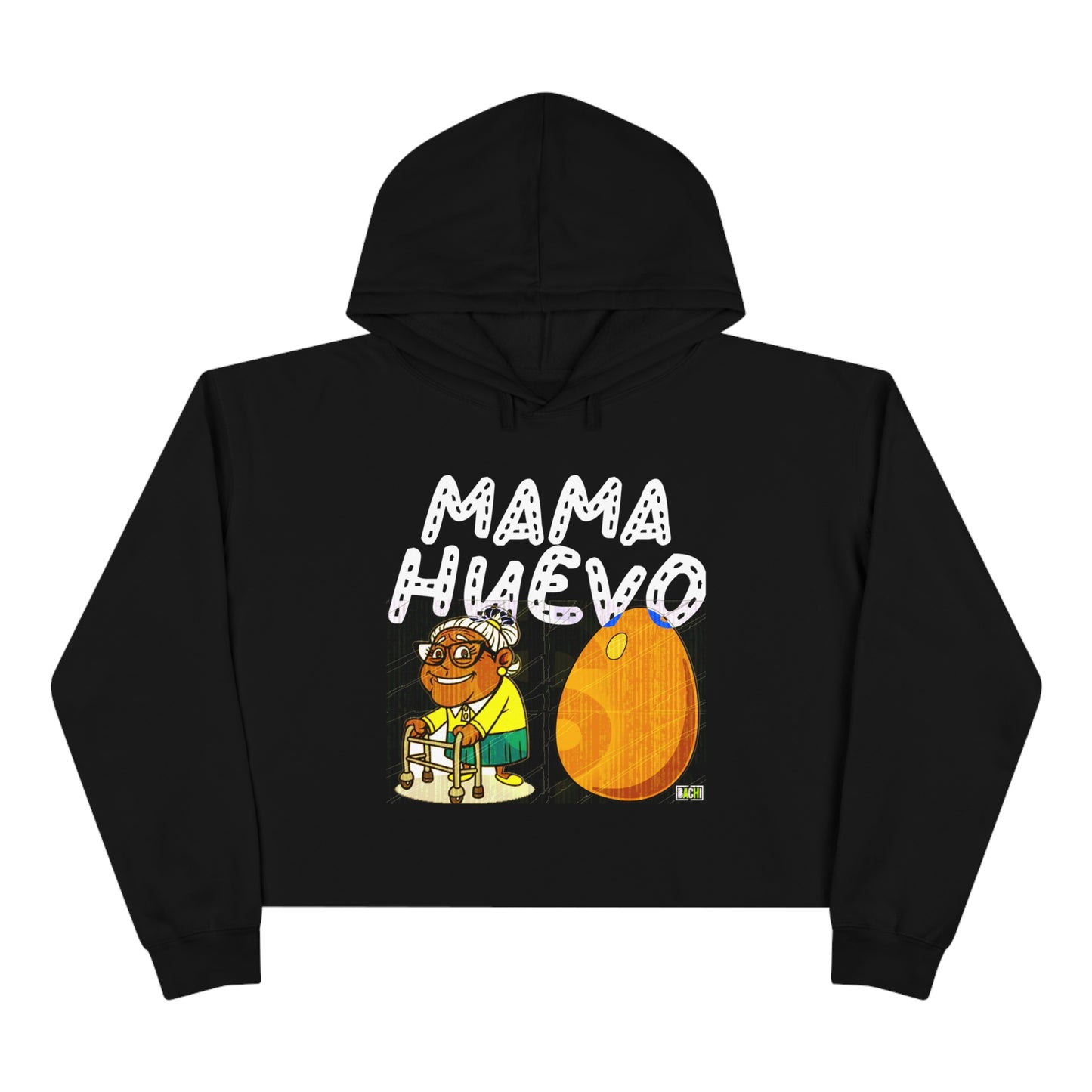 Women's Crop Hoodie Bachi Mama Huevo