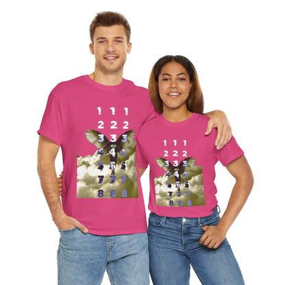 Unisex T-Shirt with Angel Numbers Paint