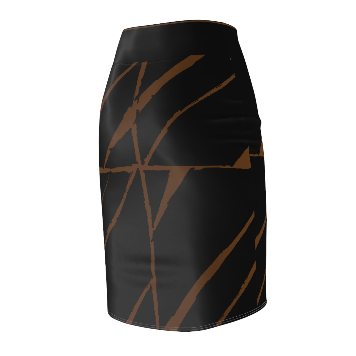 Women's Pencil Skirt Bachi Black Square Invasion