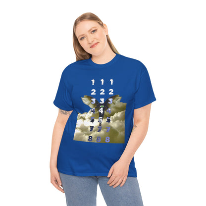 Unisex T-Shirt with Angel Numbers Paint