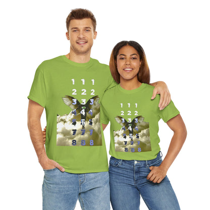 Unisex T-Shirt with Angel Numbers Paint