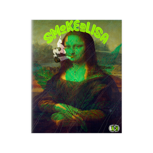 SmokeALisa MonaLisa by Bachi Photopaper Posters