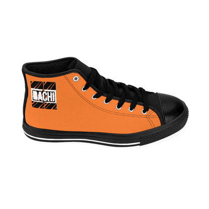 Mens High Top Bachi Drippers 6ix Skyline Orange Sneaker