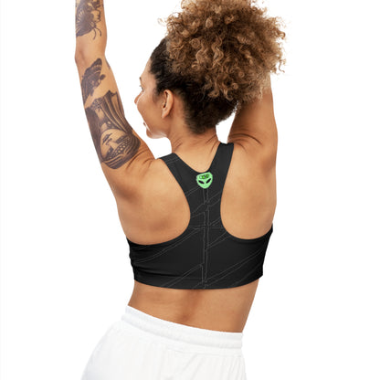 Women Sports Bra (AOP) Bachi Alien