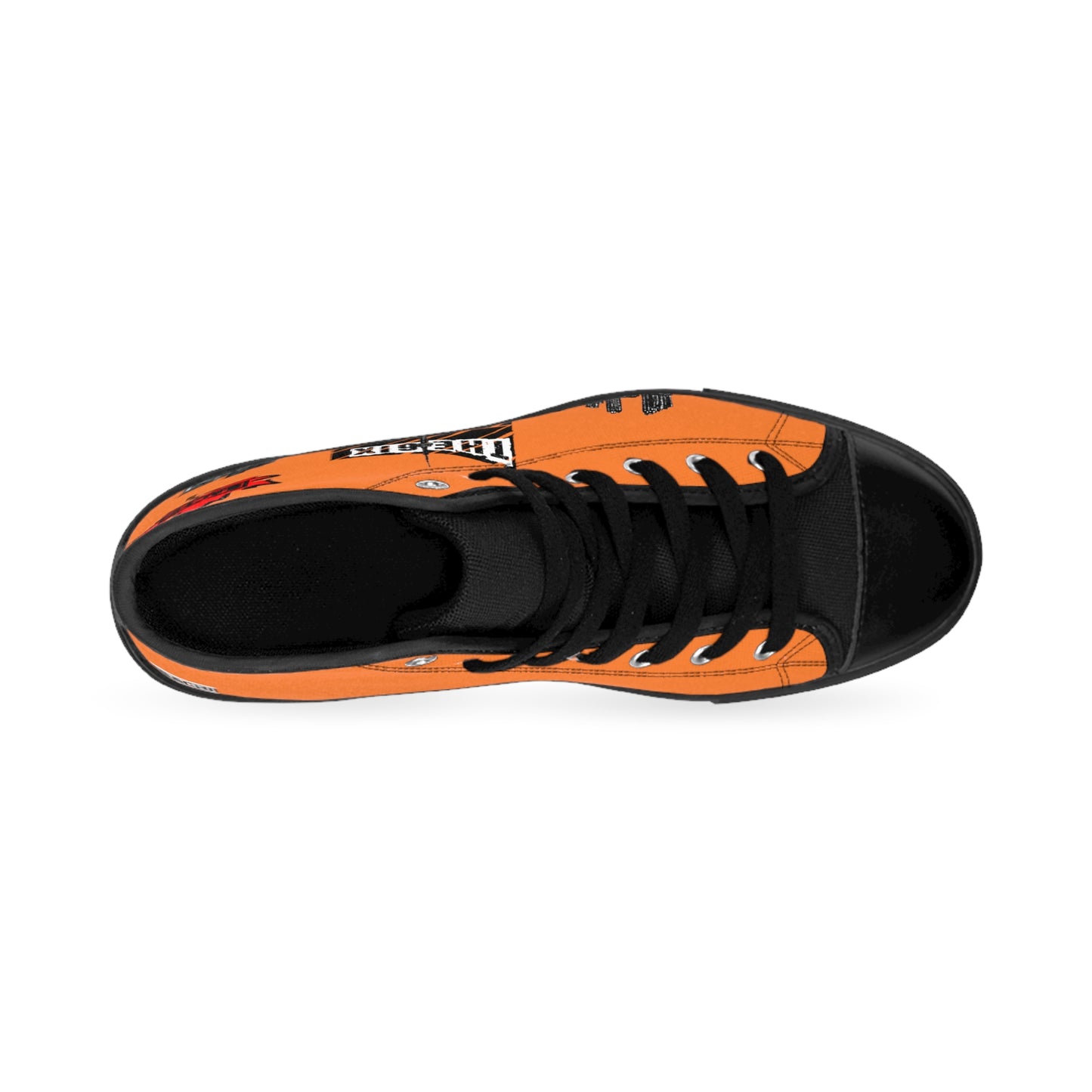 Mens High Top Bachi Drippers 6ix Skyline Orange Sneaker