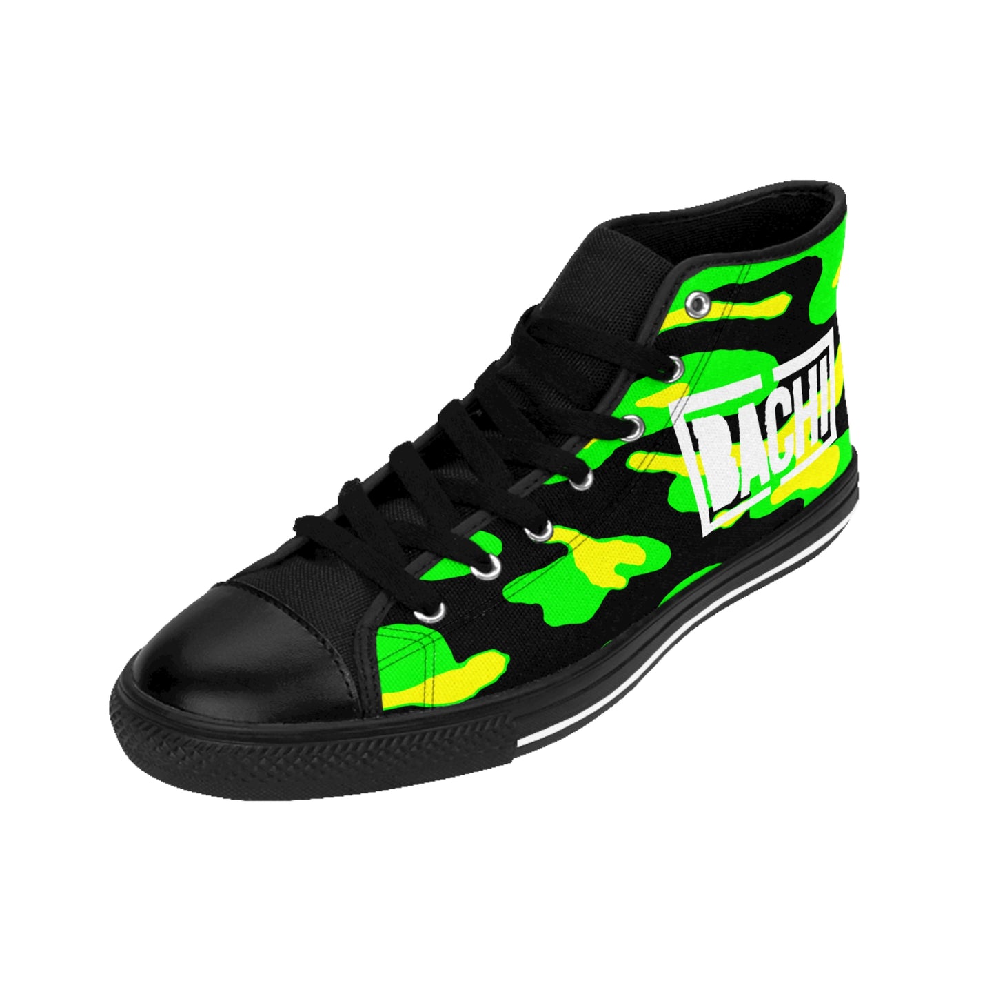 Men's High-Top Sneakers Bachi  All Green Camo