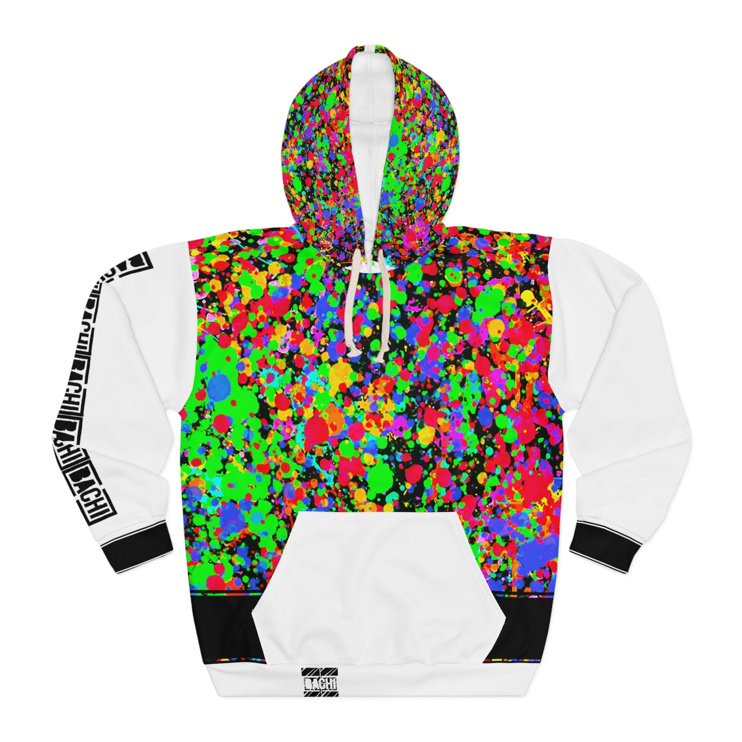 Unisex Pullover Hoodie Bachi Cross Color