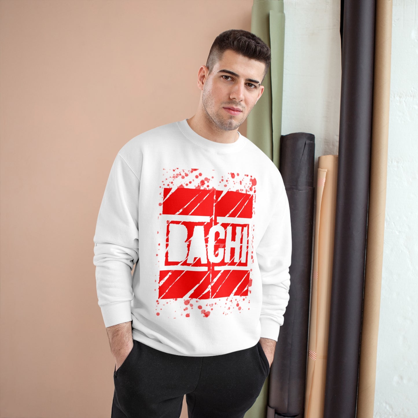 Unisex Long Sleeve Sweatshirt Bachi Red Dream