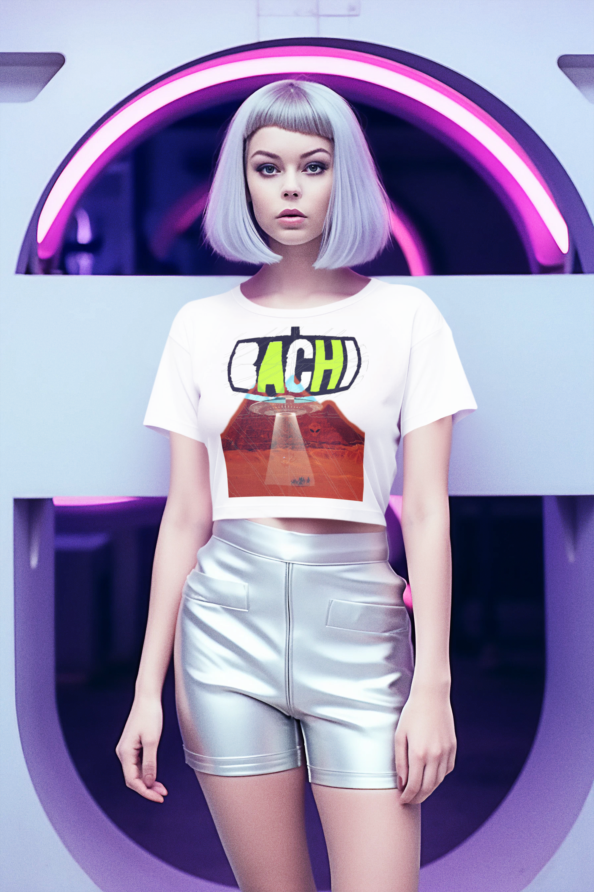 Load video: Join the Alien Nation with Bachi Apparel: Out-of-this-World Fashion for the Bold and Fearless!&quot;