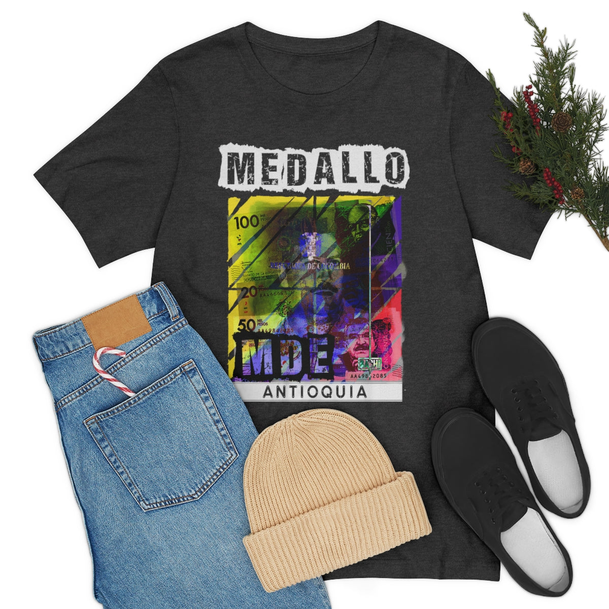 Unisex T-shirt Rep Your Country Medellin Colombia Medallo