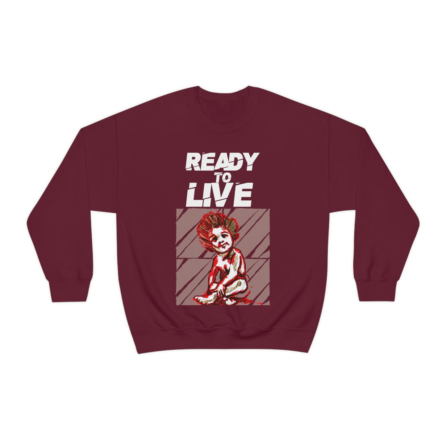 Unisex Sweater Ready to Live