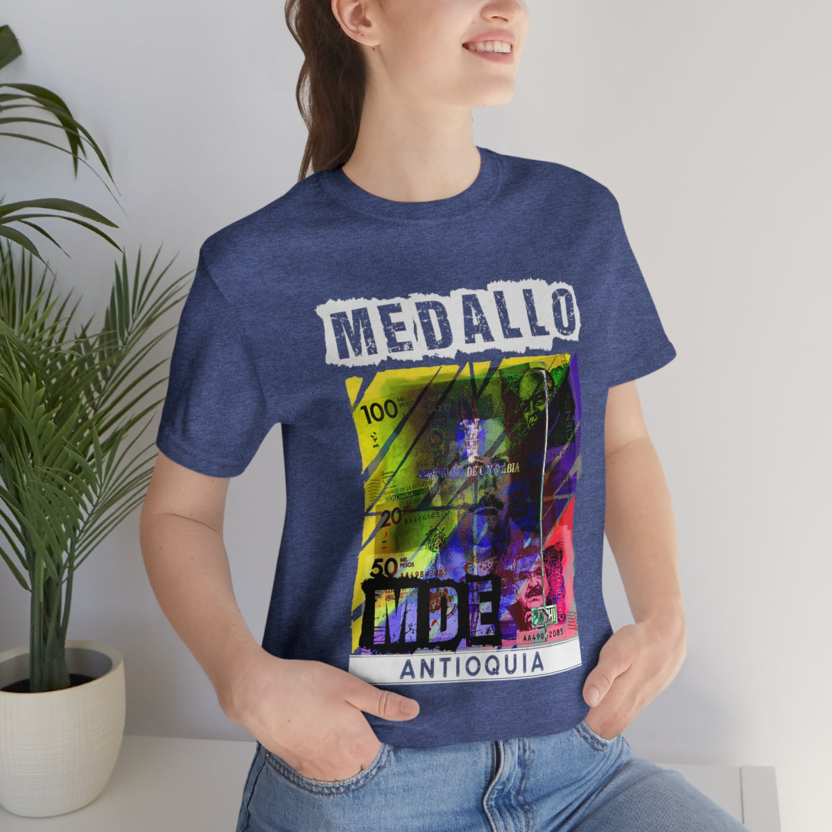 Unisex T-shirt Rep Your Country Medellin Colombia Medallo