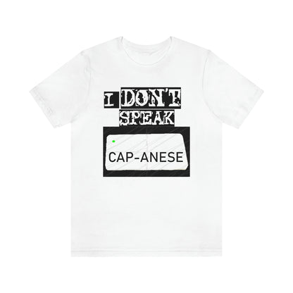 Unisex T-shirt Bachi No Speak Capanese