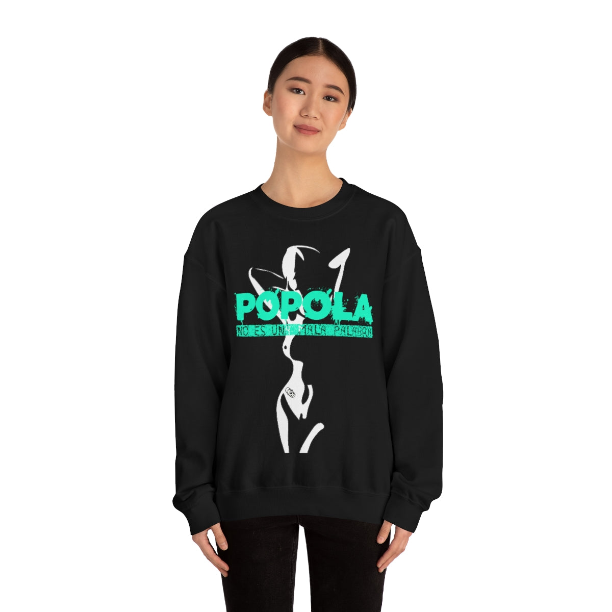 Popola No Es Una Mala Palabra by Bachi Unisex Crewneck Sweatshirt - Bachi Apparel