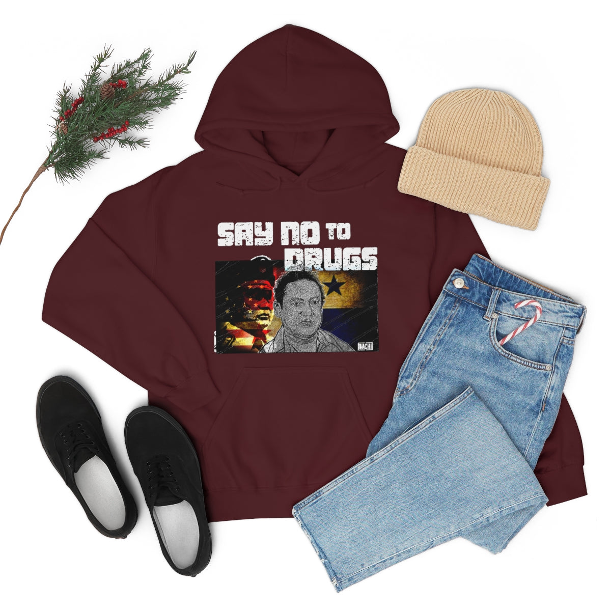 Unisex Hoodie Say No Drugs Manuel Noriega