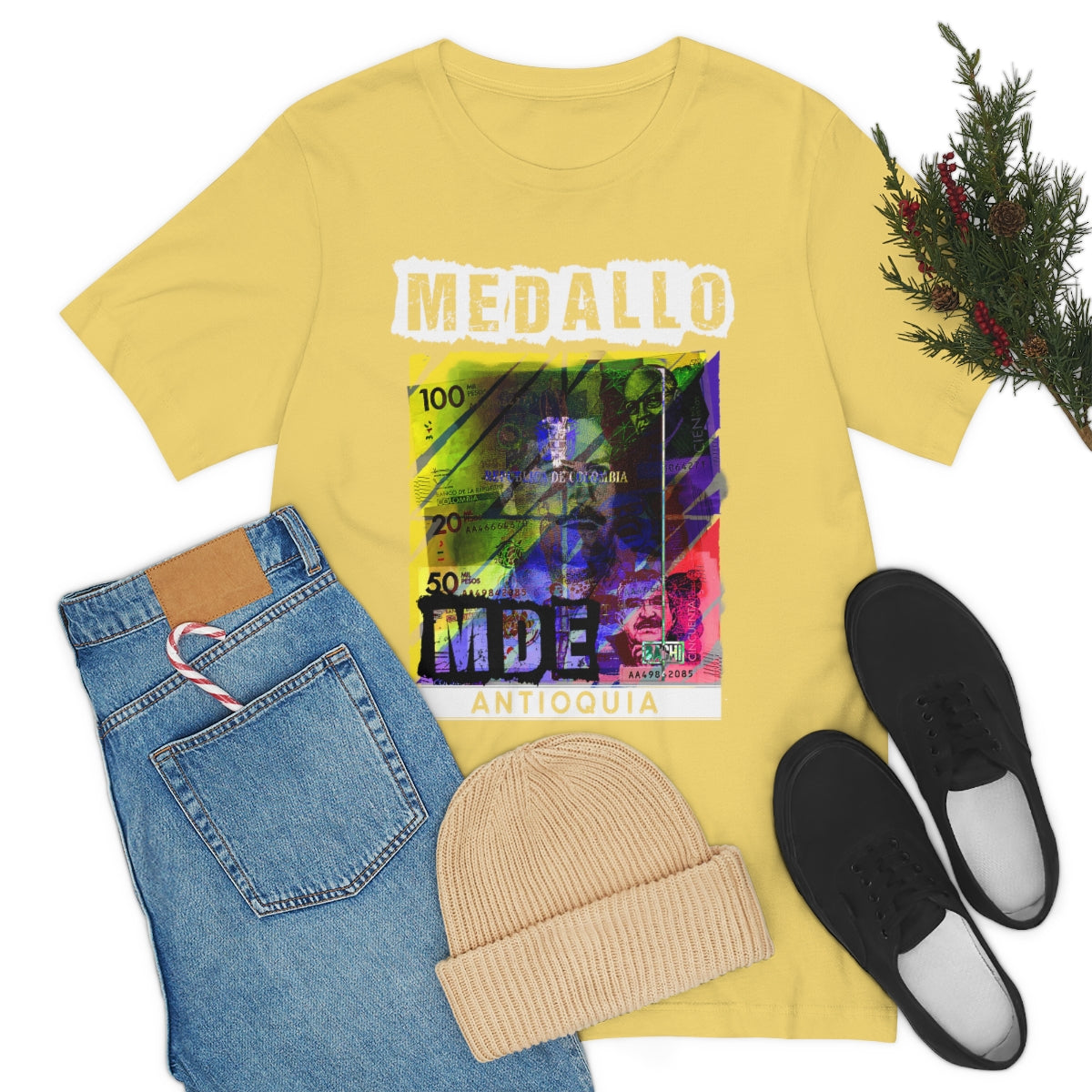 Unisex T-shirt Rep Your Country Medellin Colombia Medallo