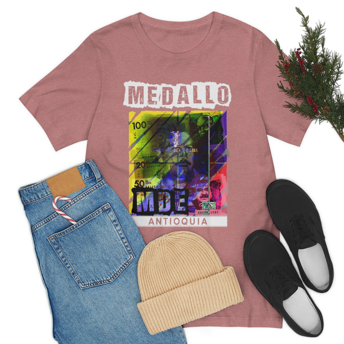 Unisex T-shirt Rep Your Country Medellin Colombia Medallo