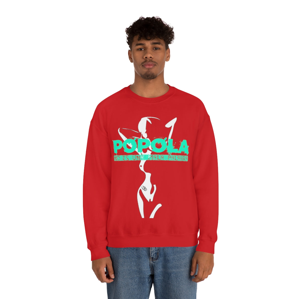 Popola No Es Una Mala Palabra by Bachi Unisex Crewneck Sweatshirt - Bachi Apparel