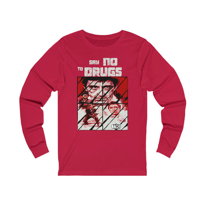 Unisex Long T-shirt Tony Montana  Say No To Drugs